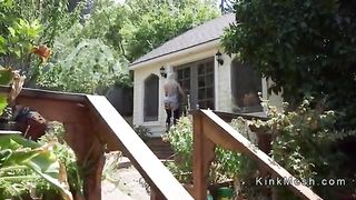 Муж жёстко трахает молодую жену и соседку в БДСМ стиле